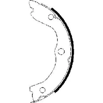 Brzdová čelist Sada brzdových čelistí, parkovací brzda PAGID H9725N
