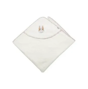 Dětské zboží Sterntaler Kojenecká osuška s kapucí 80 x 80 cm - Koník Sunny Ecru