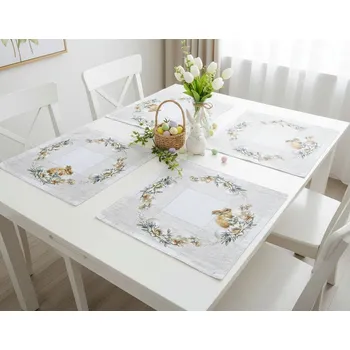 Velikonoční dekorace Forbyt ubrus velikonoční motiv: Hnědý zajíc