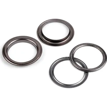 Průchodky s podložkou vnitřní Ø35 mm / vnější Ø48 mm, střední, 2 nikl černý