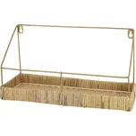 Chic Antique Kovová police s výpletem Wicker 35 cm