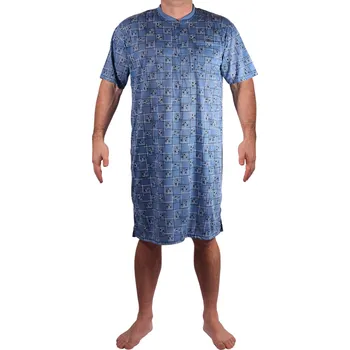 Pánská noční košile Joska pánská noční košile 02-DOGTN-01 XXL petrolejová