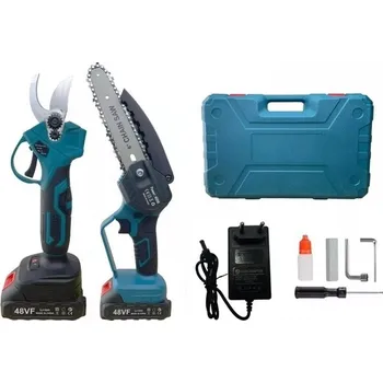 Sada nářadí Sada aku nářadí v kufříku - pilka + zahradní nůžky se dvěma bateriemi