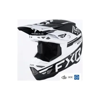 Helma na motorku Mx Helma FXR 6D ATR-3 FIM Helmet White Black 2026, Velikost S (55-56cm)