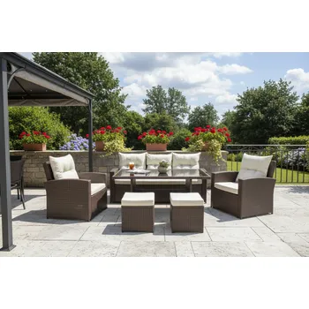 Zahradní sestava Chomik Zahradní set FLORENS | hnědá