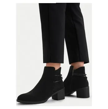 Dámské kozačky Polokozačky Clara Barson CEO-LM9690-T21 Černá 37