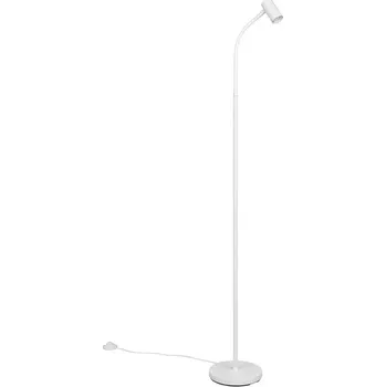 Stojací lampa Trio Leuchten R46851031TARYN - Stojací čtecí lampa v bílé barvě, 1 x GU10 MINI, 133,5cm (Stojací lampa v bílé barvě s nášlapným vypínačem na kabelu)