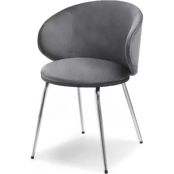 Jídelní židle Jídelní židle FLORIA - grafitová / chrom