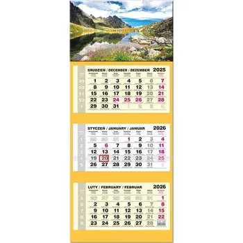 Kalendář Kalendarz trójdzielny Lux Tatry 2026, Ev-Corp