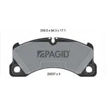 Sada brzdových destiček, kotoučová brzda PAGID T2056N