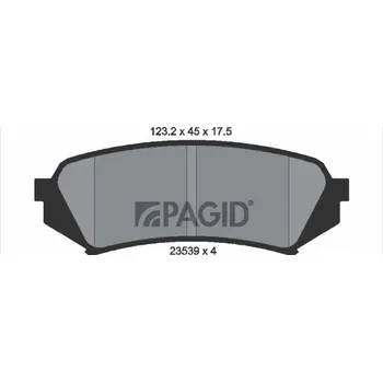 Brzdová destička Sada brzdových destiček, kotoučová brzda PAGID T1243N