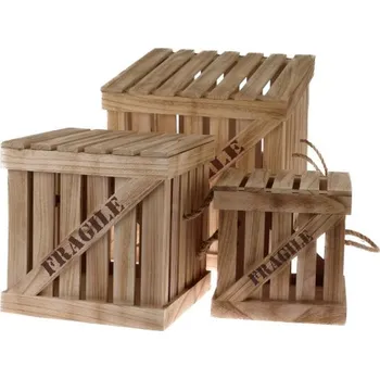 Casa de Engel Dřevěný box - sada 3ks 0/2