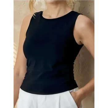 Dámské tričko Sinsay - Top se řasením - černá - 304AI-99X - 304AI-99X-XL