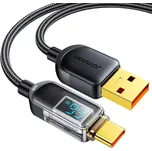 Joyroom S-AC066A16 Nabíjecí kabel Prism USB-A (M) - USB-C (M) 66W 1.2m černá (S-AC066A16)