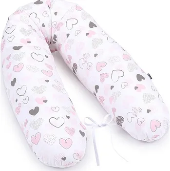 Mamo Tato Kojící polštář - relaxační poduška Srdíčka pastel