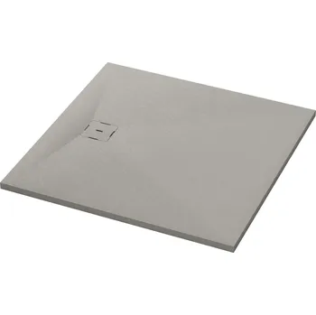 Sprchová vanička Dune betonově šedá - čtvercová sprchová vanička 90x90, Mineralite W32Q09014