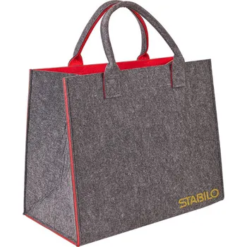 Nákupní taška DEMA Plstená taška 42x22x34 cm Shopper XL antracit/červená