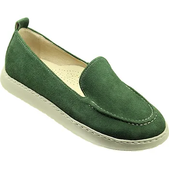 Dámská zdravotní obuv Dámské mokasíny De-plus DE-201/TESSA/F, zelené 37