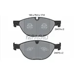 Sada brzdových destiček, kotoučová brzda PAGID T2040N