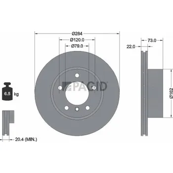 Brzdový kotouč Brzdový kotouč PAGID 55384NC
