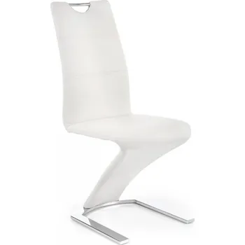 Jídelní židle Jídelní židle SIA — kov, ekokůže, bílá