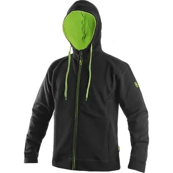 pracovní mikina Canis CXS Mikina HARRISON pánská na zip s kapucí - AKCE! 152001071092 S Šedá/černá