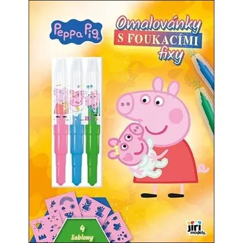Prasátko Peppa - Omalovánky s foukacími fixy
