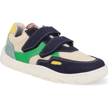 Barefoot dětské tenisky Develab - Low Cut Sneaker Green combi fantasy modro-zelené Velikost: 31