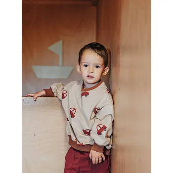 Dívčí mikina Dětská mikina s autíčky Velikost: 98/104