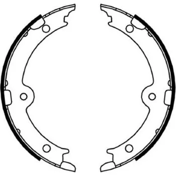 Brzdová čelist Sada brzdových čelistí, parkovací brzda PAGID H1744N
