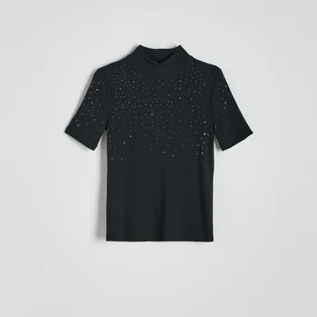 Dámské tričko Reserved - LADIES` BLOUSE - černý - 355DJ-99X - 355DJ-99X-XL-2