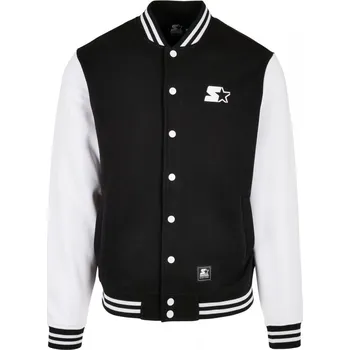 Pánská větrovka Starter College Fleece Jacket - black/white XXL