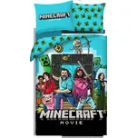 Halantex Povlečení z mikrovlákna 140x200 + 70x90 cm - Minecraft "Movie"