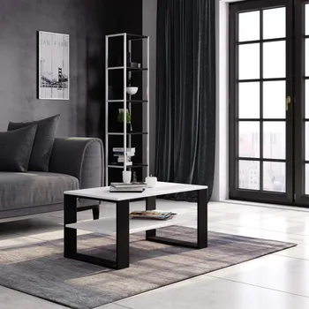 Konferenční stolek Konferenční stolek ELRIC - bílý / černý