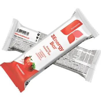 Kompava 3Energy Bar, jahoda 32x40g, karton