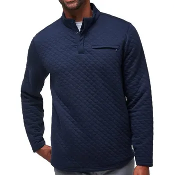 Pánská mikina TravisMathew mikina Transatlantic - tmavě modrá: Pánské XXL