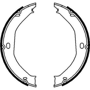 Brzdová čelist Sada brzdových čelistí, parkovací brzda PAGID H1721N