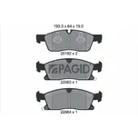 Sada brzdových destiček, kotoučová brzda PAGID T3164N