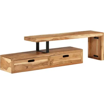 Televizní stolek TV stolek (118-200) x 30 x 40 cm masivní akácie - 8720845693046