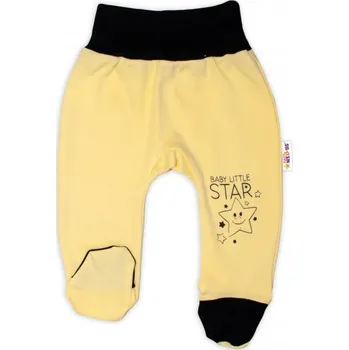 Kojenecké oblečení Baby Nellys Kojenecké polodupačky, žluté - Baby Little Star | Velikost koj. oblečení: 68 (4-6m)