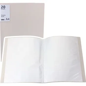 Prezentační pořadač s obálkami, 20 stran, A4, béžový