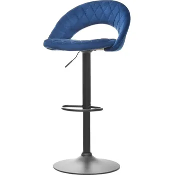 Barová židle Barová židle DEBORAH - tmavě modrá / černá