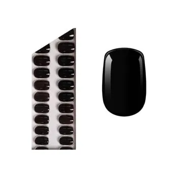 Make-up Miss Sophie Press On Nails Black Velvet Press On Nails Short Square Vyhlazovací kartáč