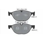 Sada brzdových destiček, kotoučová brzda PAGID T2422N