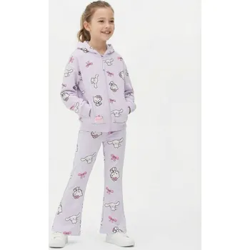 Dívčí kalhoty Sinsay - Kalhoty flare Hello Kitty - světle modrá - 366HS-50X - 366HS-50X-98