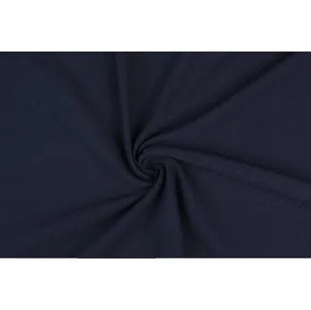 Bavlněný úplet elastický modrá navy 2. jakost