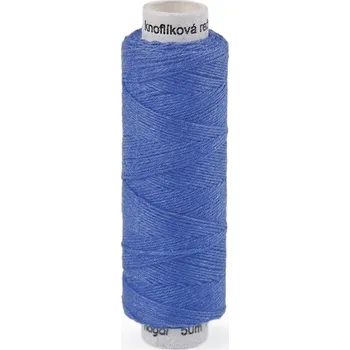 Nit Nitě lněné knoflíkové 50 m, střední, 553 modrá