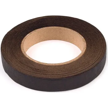 Floristická páska šíře 12 mm, velké, 2 hnědá tmavá