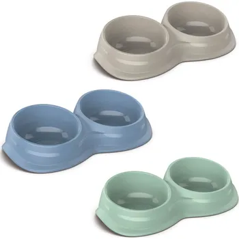 Miska pro psa Georplast Miska s protiskluzem Wave double 0,34 l