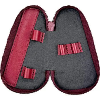 GLOBOS Kožené pouzdro na manikúru 1871 vínové